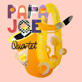 Papa Joe Quartet Album Cover. Megan Crocombe Illustration