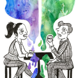 Talk All Over. Friends. Megan Crocombe Illustration